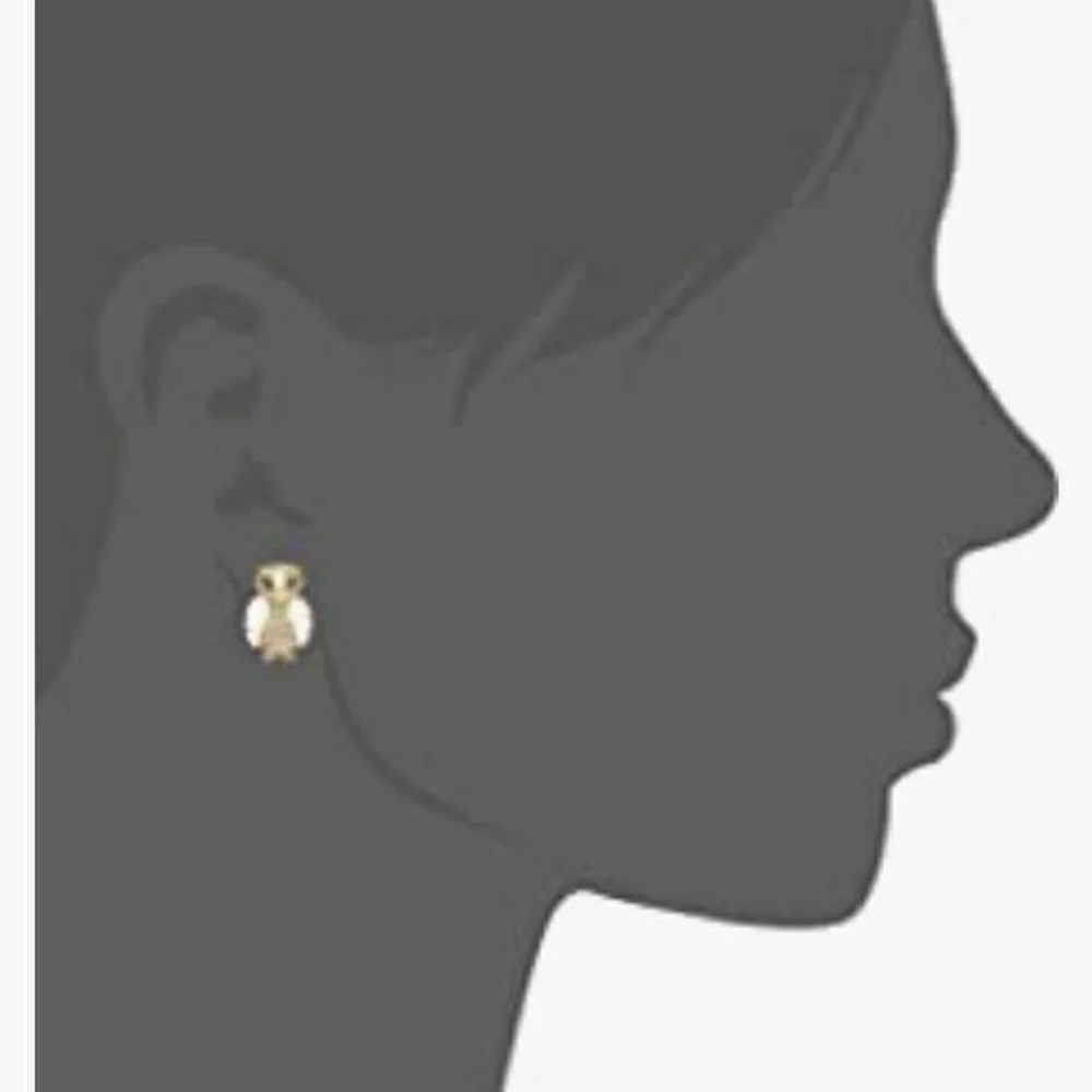 Kate Spade New York Owl Stud Pierced Earrings Gift For a Woman‎ NWT New